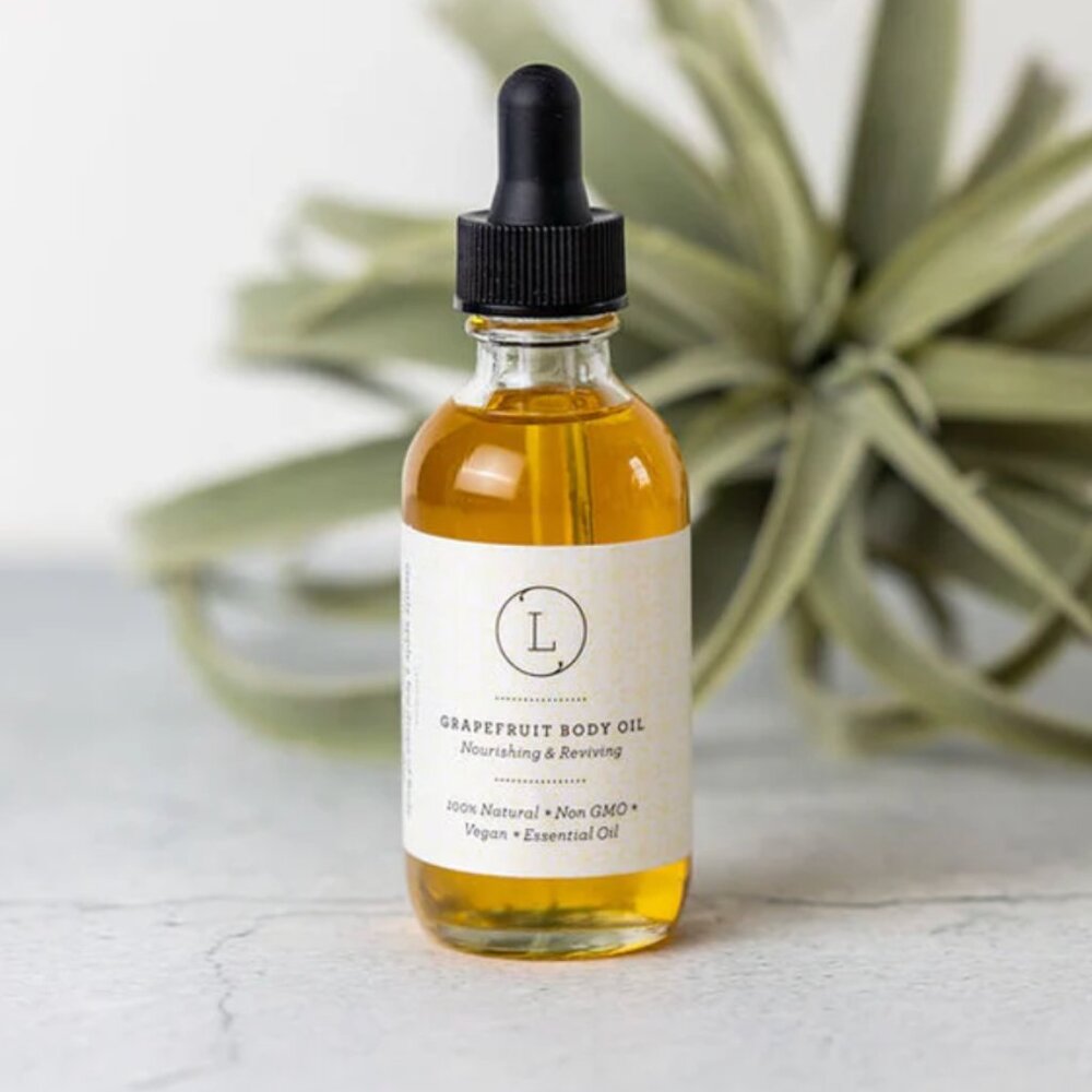 LIZUSH - Natural Body Oil, Grapefruit Moisturizing Body Oil - Sealed/Brand New